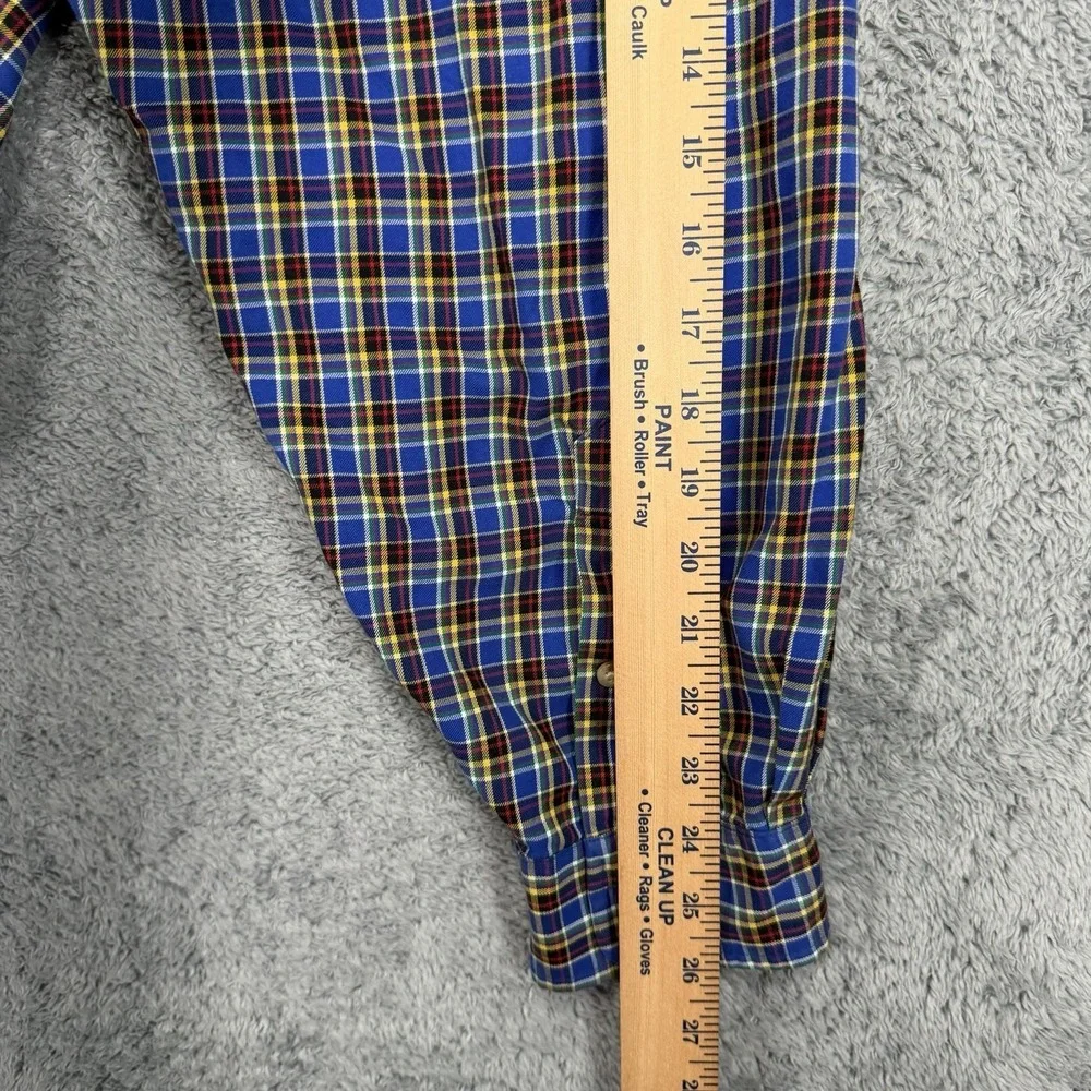 Ralph Lauren Shirt Mens 4XB Classic Fit Multicolor Plaid 100% Cotton Pony Preppy